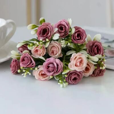 General Fleurs artificielles en soie Rose, Bouquet de mariée de mariage, Table de maison, arc de jardin extérieur, résistant aux ultraviolets, décoration de salle cadeau DIY~0645 - Publicité General Fleurs artificielles en soie Rose, Bouquet de mariée de mariage, Table de maison, arc de jardin extérieur, résistant aux ultraviolets, décoration de salle cadeau DIY~0645 - Publicité