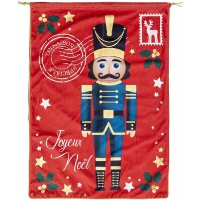 Générique Hotte de Noël Casse Noisette 70cm Rouge - Publicité Générique Hotte de Noël Casse Noisette 70cm Rouge - Publicité