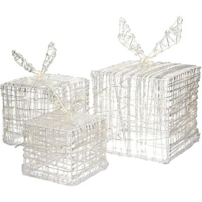 Ensemble Cadeau de Noël Blanc Chaud - Décoration de Noël ECD Germany - Publicité Ensemble Cadeau de Noël Blanc Chaud - Décoration de Noël ECD Germany - Publicité