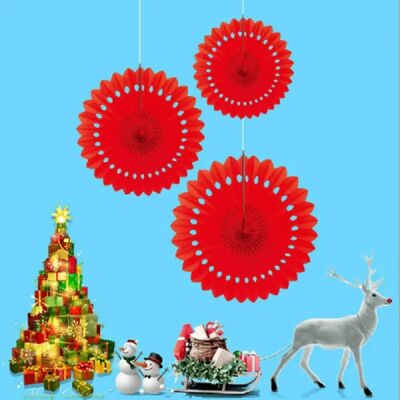 Wewoo Décoration carton fleur creuse Noël - Publicité Wewoo Décoration carton fleur creuse Noël - Publicité