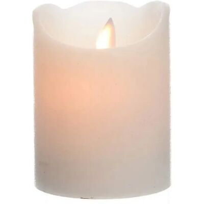 Bougie LED Blanche Lumineo Ø 7,5x10cm - Bougie LED - Publicité Bougie LED Blanche Lumineo Ø 7,5x10cm - Bougie LED - Publicité