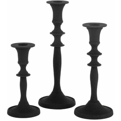J-Line Ensemble de 3 Porte-bougies Classiques - Publicité J-Line Ensemble de 3 Porte-bougies Classiques - Publicité