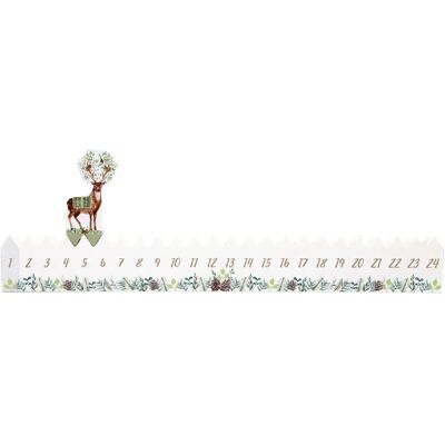 Heart Of The Home heart_of_the_home Calendrier de l'Avent bois renne Xmas Tradi - Blanc - Publicité Heart Of The Home heart_of_the_home Calendrier de l'Avent bois renne Xmas Tradi - Blanc - Publicité