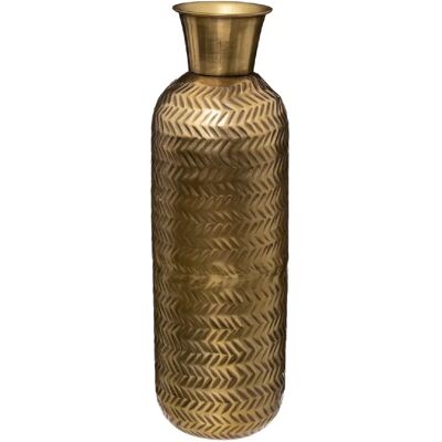 ATMOSPHERA Vase en métal martelé NIGHT - H. 45 cm - Or - Publicité ATMOSPHERA Vase en métal martelé NIGHT - H. 45 cm - Or - Publicité