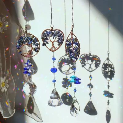 Générique Carillon attrape-lumière en cristal, arbre de vie, arc-en-ciel, fabrication de bijoux suspendus, rideaux de fenêtre, décoration de noël pour la maison - Publicité Générique Carillon attrape-lumière en cristal, arbre de vie, arc-en-ciel, fabrication de bijoux suspendus, rideaux de fenêtre, décoration de noël pour la maison - Publicité