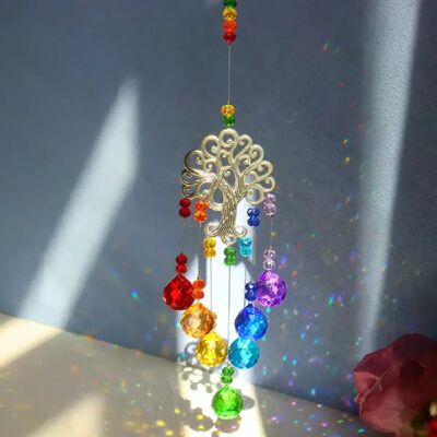 Générique Pendentif arbre de vie pour carillon à vent en cristal - Publicité Générique Pendentif arbre de vie pour carillon à vent en cristal - Publicité