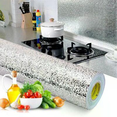 Générique Autocollant Mural Aluminium Cuisine - Publicité Générique Autocollant Mural Aluminium Cuisine - Publicité