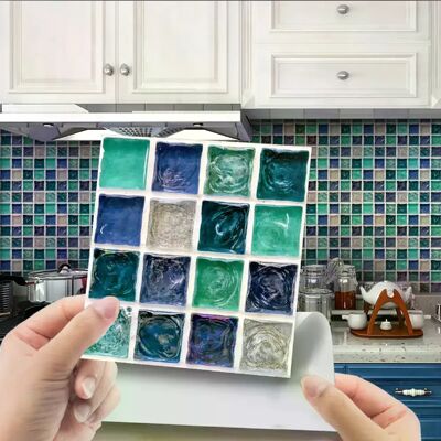 Générique Autocollants de carreaux de mosaïque en cristal 3D - Publicité Générique Autocollants de carreaux de mosaïque en cristal 3D - Publicité