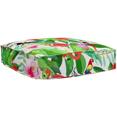 vidaXL Coussin Palette - Jungle Tropical - 60x60x12 cm - Carré, Multicolore - Publicité vidaXL Coussin Palette - Jungle Tropical - 60x60x12 cm - Carré, Multicolore - Publicité