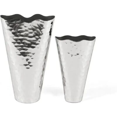 Giner y Colomer Ensemble de 2 Vases en Aluminium - Décoration Intérieure - Publicité Giner y Colomer Ensemble de 2 Vases en Aluminium - Décoration Intérieure - Publicité