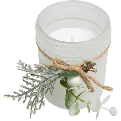 ATMOSPHERA Bougie Parfumée Noël Givré 125g Transparent - Publicité ATMOSPHERA Bougie Parfumée Noël Givré 125g Transparent - Publicité