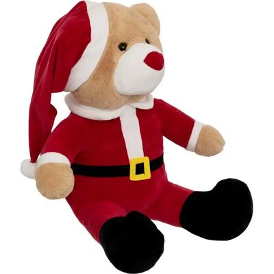 ATMOSPHERA Peluche Déco Ours Père Noël 60cm Rouge - Publicité ATMOSPHERA Peluche Déco Ours Père Noël 60cm Rouge - Publicité