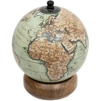 ATMOSPHERA Globe Terrestre Be Vintage 13cm Vert & Marron - Publicité ATMOSPHERA Globe Terrestre Be Vintage 13cm Vert & Marron - Publicité