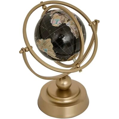 ATMOSPHERA Globe Terrestre en Métal Bota 24cm Doré - Publicité ATMOSPHERA Globe Terrestre en Métal Bota 24cm Doré - Publicité