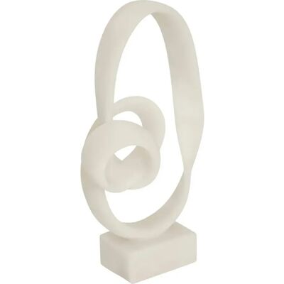 ATMOSPHERA Déco à Poser en Résine Louan 45cm Blanc - Publicité ATMOSPHERA Déco à Poser en Résine Louan 45cm Blanc - Publicité