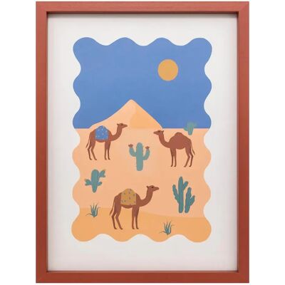 ATMOSPHERA Tableau Imprimé Encadré Marrakech 30x40cm Multicolore - Publicité ATMOSPHERA Tableau Imprimé Encadré Marrakech 30x40cm Multicolore - Publicité