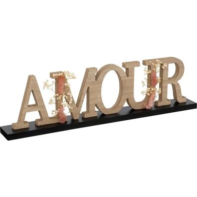ATMOSPHERA Mot Déco à Poser Amour 50cm Naturel - Publicité ATMOSPHERA Mot Déco à Poser Amour 50cm Naturel - Publicité