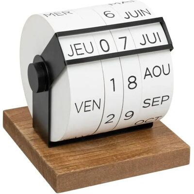 ATMOSPHERA Calendrier Déco Be Vintage 15cm Blanc - Publicité ATMOSPHERA Calendrier Déco Be Vintage 15cm Blanc - Publicité