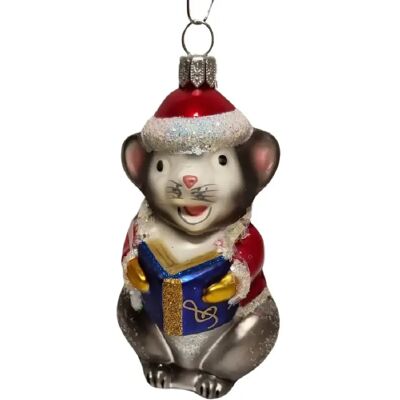Sass & belle Ornement de Noël souris – Gris - Publicité Sass & belle Ornement de Noël souris – Gris - Publicité