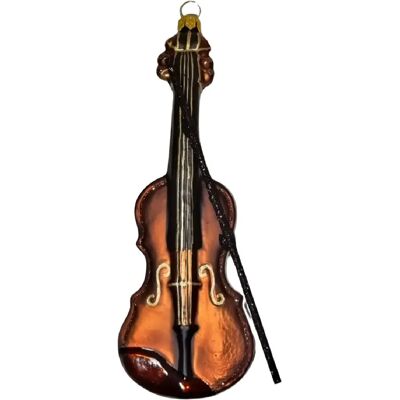 Sass & belle ornement violon verre - Marron - Publicité Sass & belle ornement violon verre - Marron - Publicité