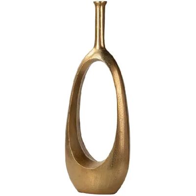 Alexandra House Living Vase en aluminium doré 27 x 14 x 75 cm - Publicité Alexandra House Living Vase en aluminium doré 27 x 14 x 75 cm - Publicité