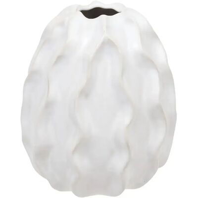 ATMOSPHERA Vase Design en Céramique Sandri 17cm Blanc - Publicité ATMOSPHERA Vase Design en Céramique Sandri 17cm Blanc - Publicité
