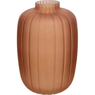ATMOSPHERA Vase en Verre Fumé Tigy 30cm Ambre - Publicité ATMOSPHERA Vase en Verre Fumé Tigy 30cm Ambre - Publicité