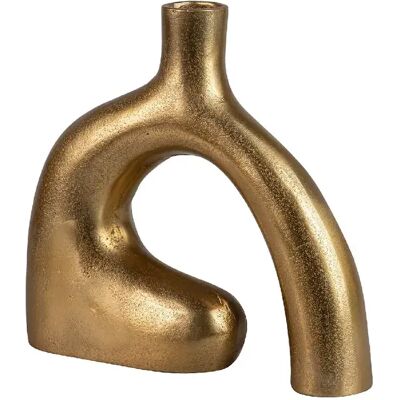 Alexandra House Living Vase en aluminium doré 26 x 7 x 24 cm - Publicité Alexandra House Living Vase en aluminium doré 26 x 7 x 24 cm - Publicité