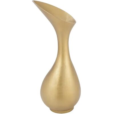 Paris Prix Vase Design en Aluminium Olivia 77cm Or - Publicité Paris Prix Vase Design en Aluminium Olivia 77cm Or - Publicité