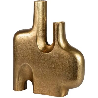 Alexandra House Living Vase en aluminium doré 30 x 7 x 36 cm - Publicité Alexandra House Living Vase en aluminium doré 30 x 7 x 36 cm - Publicité