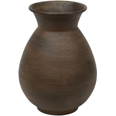 ATMOSPHERA Vase Effet Ancien en Métal Wonj 20cm Marron - Publicité ATMOSPHERA Vase Effet Ancien en Métal Wonj 20cm Marron - Publicité