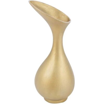 J-Line Olivia - aluminium - doré - petit - vase - Publicité J-Line Olivia - aluminium - doré - petit - vase - Publicité