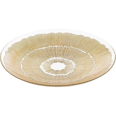 ATMOSPHERA Coupelle Déco en Verre Djina 34cm Or - Publicité ATMOSPHERA Coupelle Déco en Verre Djina 34cm Or - Publicité