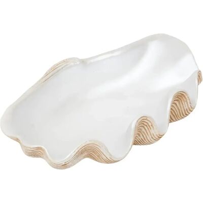 ATMOSPHERA Coupelle Déco en Résine Océane 36cm Blanc - Publicité ATMOSPHERA Coupelle Déco en Résine Océane 36cm Blanc - Publicité