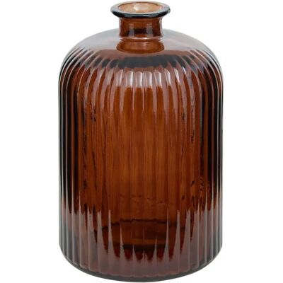 ATMOSPHERA Vase Design en Verre Luz 23cm Ambre - Publicité ATMOSPHERA Vase Design en Verre Luz 23cm Ambre - Publicité