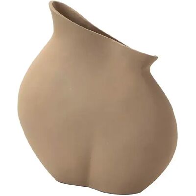 Alexandra House Living Vase en aluminium beige 26 x 14 x 28 cm - Publicité Alexandra House Living Vase en aluminium beige 26 x 14 x 28 cm - Publicité