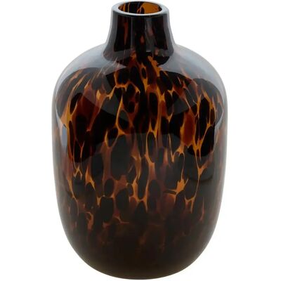 ATMOSPHERA Vase Léopard en Verre Roen 25cm Ambre - Publicité ATMOSPHERA Vase Léopard en Verre Roen 25cm Ambre - Publicité