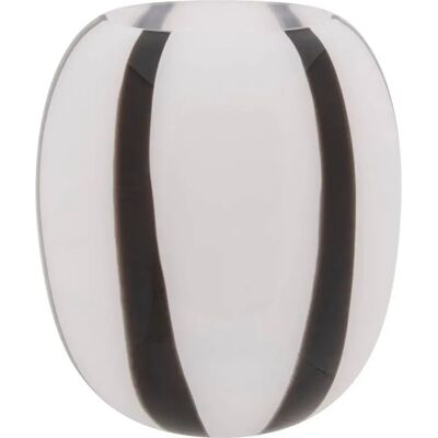 ATMOSPHERA Vase Déco en Verre Piero 20cm Noir & Blanc - Publicité ATMOSPHERA Vase Déco en Verre Piero 20cm Noir & Blanc - Publicité