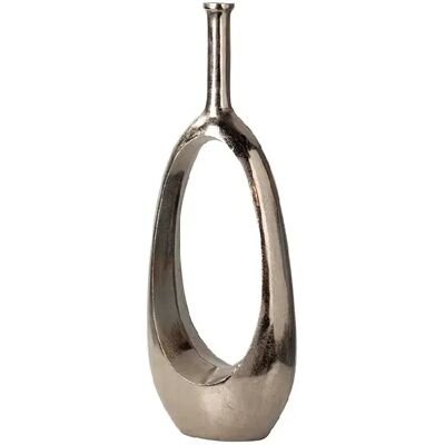 Alexandra House Living Vase en aluminium argenté 27 x 14 x 75 cm - Publicité Alexandra House Living Vase en aluminium argenté 27 x 14 x 75 cm - Publicité