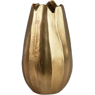 Alexandra House Living Vase en aluminium doré 16 x 16 x 29 cm - Publicité Alexandra House Living Vase en aluminium doré 16 x 16 x 29 cm - Publicité