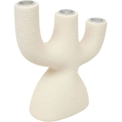 ATMOSPHERA Chandelier Déco en Dolomite Wonj 20cm Blanc - Publicité ATMOSPHERA Chandelier Déco en Dolomite Wonj 20cm Blanc - Publicité