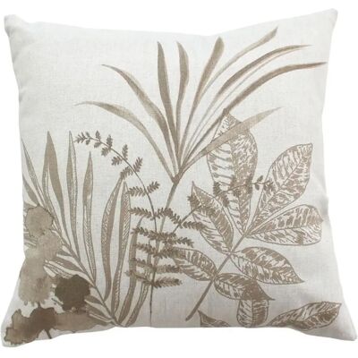 Paris Prix Coussin Déco à Motifs Natura 40x40cm Écru - Publicité Paris Prix Coussin Déco à Motifs Natura 40x40cm Écru - Publicité