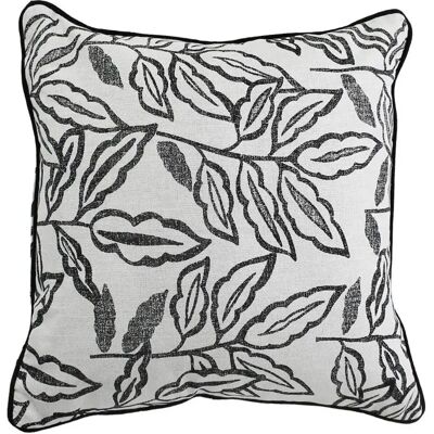 Paris Prix Coussin Déco à Motifs Lodge 40x40cm Écru & Noir - Publicité Paris Prix Coussin Déco à Motifs Lodge 40x40cm Écru & Noir - Publicité