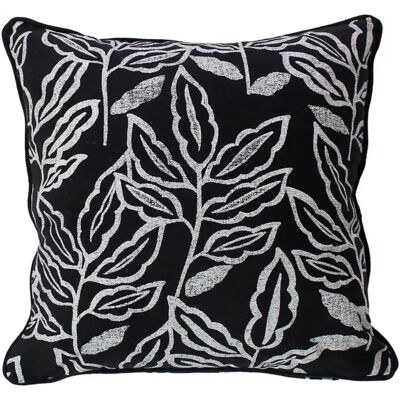 Paris Prix Coussin Déco à Motifs Lodge 40x40cm Noir & Blanc - Publicité Paris Prix Coussin Déco à Motifs Lodge 40x40cm Noir & Blanc - Publicité