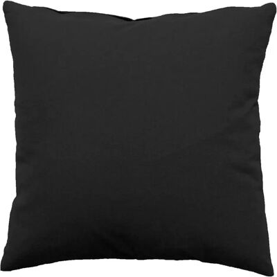 Paris Prix Coussin Déco Uni Déhoussable Panama 60x60cm Anthracite - Publicité Paris Prix Coussin Déco Uni Déhoussable Panama 60x60cm Anthracite - Publicité