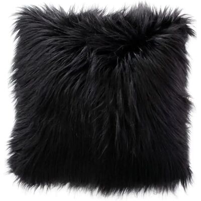 Paris Prix Coussin Déco Effet Fourrure Epicéa 45x45cm Noir - Publicité Paris Prix Coussin Déco Effet Fourrure Epicéa 45x45cm Noir - Publicité