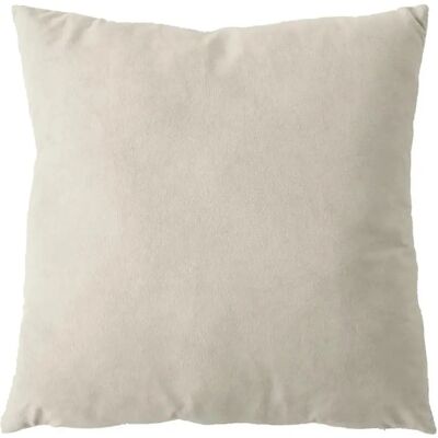Paris Prix Coussin Déco en Velours Câlin 40x40cm Écru - Publicité Paris Prix Coussin Déco en Velours Câlin 40x40cm Écru - Publicité