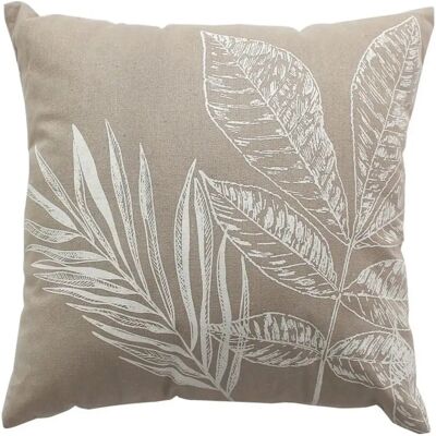 Paris Prix Coussin Déco à Motifs Natura 40x40cm Naturel & Écru - Publicité Paris Prix Coussin Déco à Motifs Natura 40x40cm Naturel & Écru - Publicité