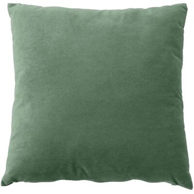 Paris Prix Coussin Déco en Velours Câlin 40x40cm Vert Argile - Publicité Paris Prix Coussin Déco en Velours Câlin 40x40cm Vert Argile - Publicité