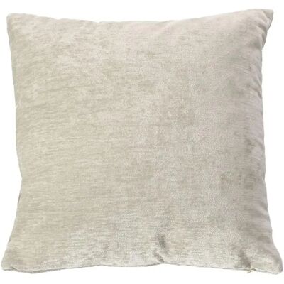 Paris Prix Coussin Déco en Velours Velvet 40x40cm Écru - Publicité Paris Prix Coussin Déco en Velours Velvet 40x40cm Écru - Publicité